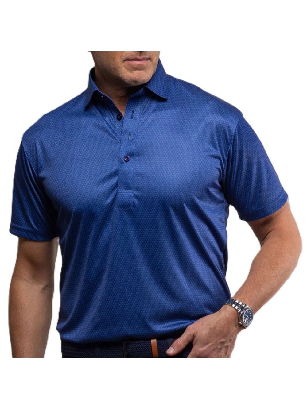 Collars & Co Performance Golf Polo Blue Turbo GT Performance 3XL NWT